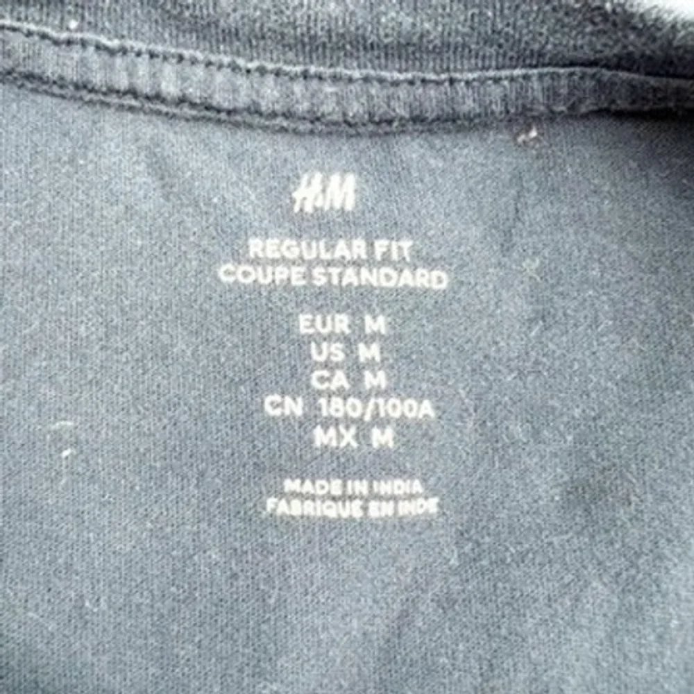 H&M Regular Fit T Shirt Womens Top Short Sleeve Casual Basic‎ Blue